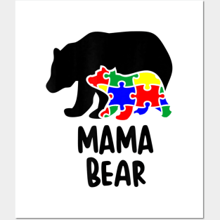 Autism Awareness Month Mama Bear Posters and Art